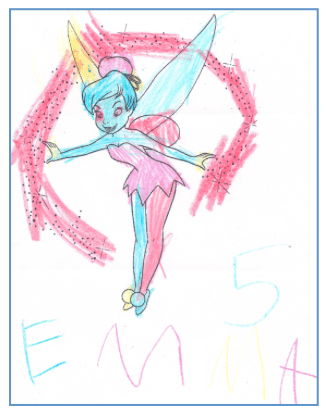 drawing of tinkerbell